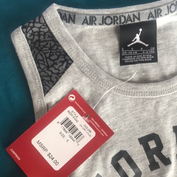 AIR JORDAN jumpman NIKE kids tank top NWT MRSP $24 - Picture 3 of 4